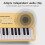 Teclado electrónico de 54 teclas de color amarillo con micrófono con cable. 7