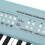 Teclado de plástico de 54 teclas azul con micrófono 9
