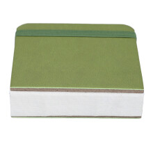 Cuaderno de bocetos verde 3,1 x 3,1 pulgadas, 30 hojas, 300 g/m²