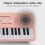 Teclado-piano de plástico rosa de 54 teclas, micrófono 5