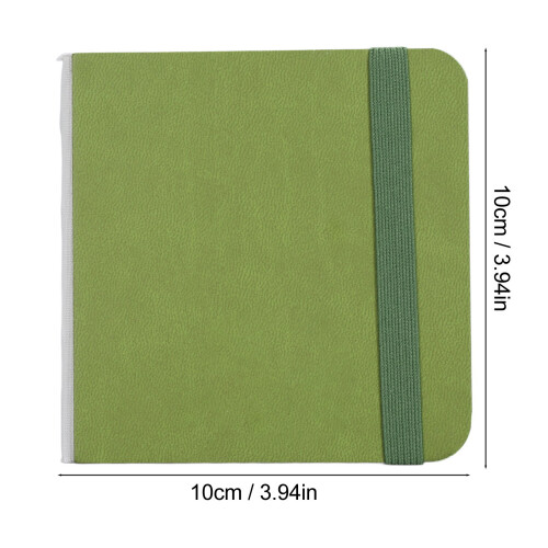 Carnet d'aquarelle 30 feuilles 10 X 10cm vert 1