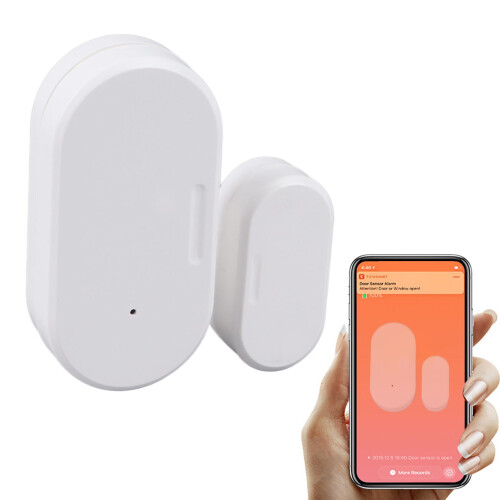 Wireless Door Sensor, High Sensitivity Home Security Alarm, CR2032 120mAh 2