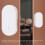 Wireless Door Sensor, High Sensitivity Home Security Alarm, CR2032 120mAh 7