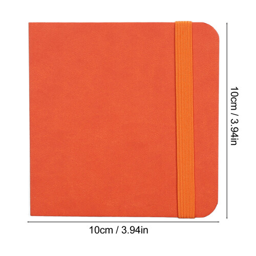 Carnet d'aquarelle 30 feuilles 10  10 cm orange. 1