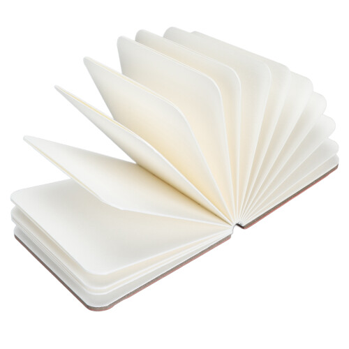 Carnet d'aquarelle 30 feuilles 10  10 cm orange.