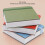 Cahier d'aquarelle de 30 feuilles 10x10cm bleu 4