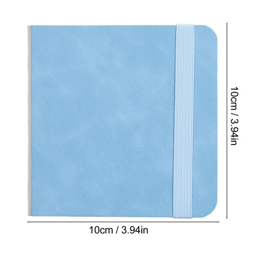 Cahier d'aquarelle de 30 feuilles 10x10cm bleu 1