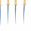 F1 Ensemble de 6 limes endodontiques dorées de 0,98 po 6
