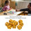 Lot de 10 dés polyédriques à 20 faces en plastique jaune 3