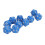Set di dadi a 20 facce da 10 pezzi - Plastica blu 14