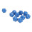 Set di dadi a 20 facce da 10 pezzi - Plastica blu 15