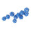 Set di dadi a 20 facce da 10 pezzi - Plastica blu 11