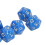 Set di dadi a 20 facce da 10 pezzi - Plastica blu 5