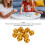 Lot de 10 dés polyédriques à 20 faces en plastique jaune 4