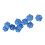 Set di dadi a 20 facce da 10 pezzi - Plastica blu 10