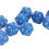 Set di dadi a 20 facce da 10 pezzi - Plastica blu 7