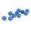 Set di dadi a 20 facce da 10 pezzi - Plastica blu 13