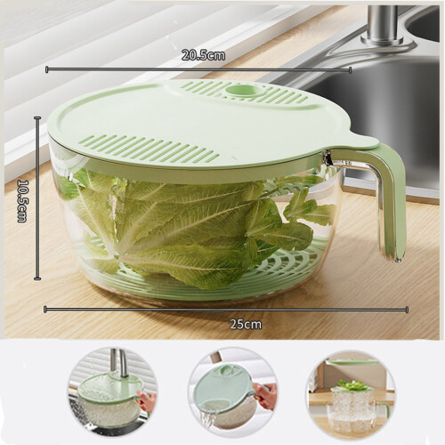 Multifunktionaler Küchen-Abtropfkorb 800 g PET/PP 1