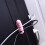 Clip de câble de bureau auto-adhésif de 5 cm rose 2 pièces 4
