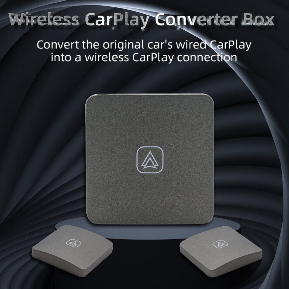 Wireless Carplay & Android Auto Adapter | Plug & Play, Compact, Black 7611335374600