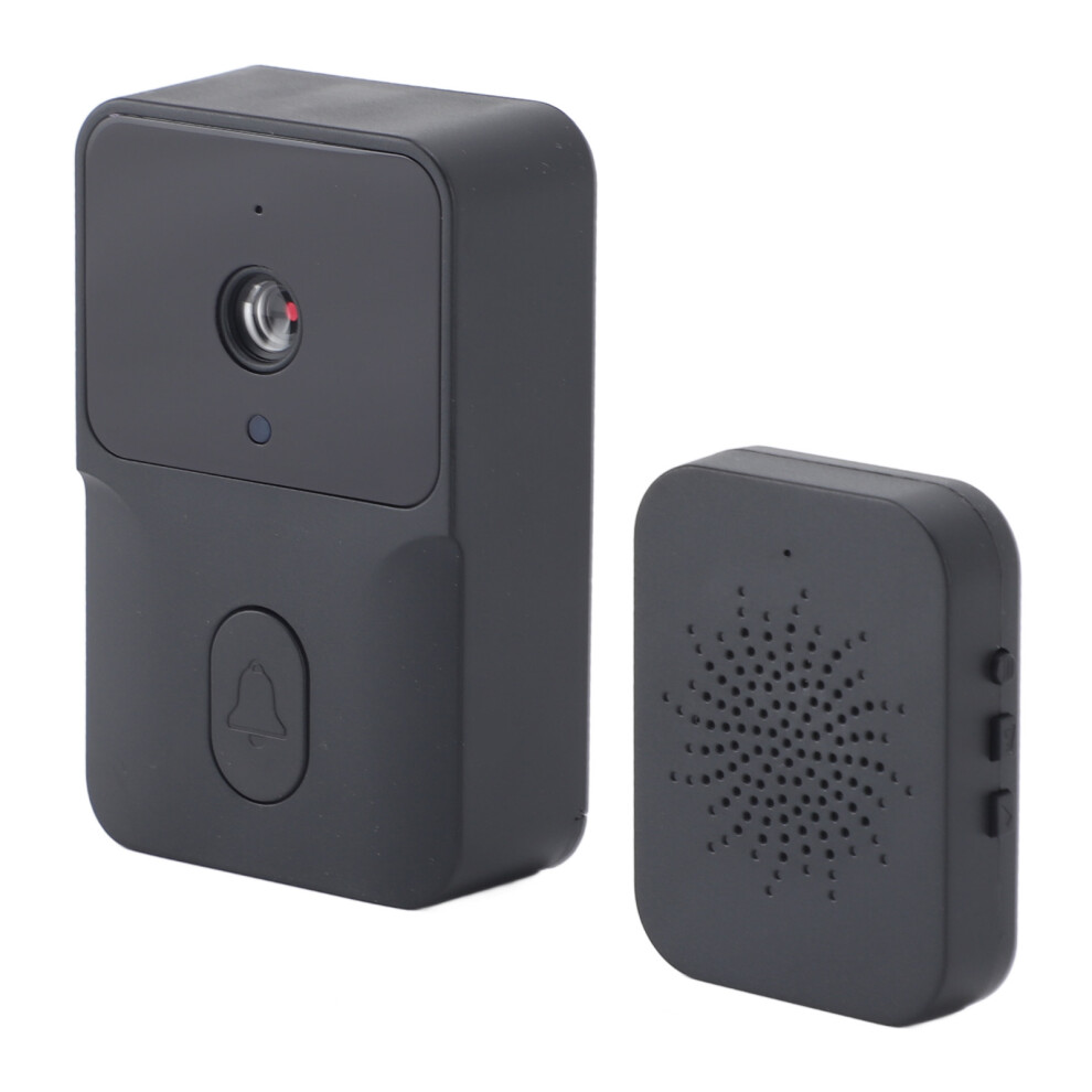 Hd Night Vision Wireless Video Doorbell With Intercom, 85 View, 600Mah Black 4921335376065