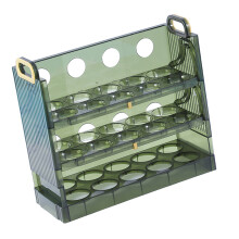 Contenitore per uova a 3 livelli con 30 vani per frigorifero 255x100x230 mm