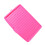Escurridor de platos rectangular de plástico color rosa rojo 11