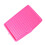 Escurridor de platos rectangular de plástico color rosa rojo 2