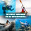 Durable Nylon Dive Gear Bag 65x25x35cm Foldable Mesh for Snorkeling 6