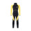 Tuta da neoprene corta per bambini 3 mm - Giallo/Blu 3