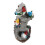 Multifunktionale Harz-Dinosaurier-Statue 36.58oz 31cm 9