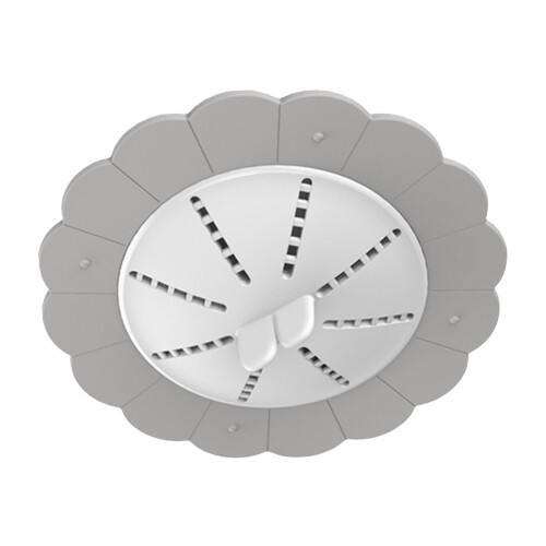 Passoire de vidange protectrice grise PP+TPR, évier 2