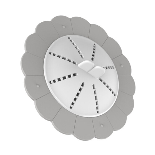 Passoire de vidange protectrice grise PP+TPR, évier