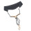 Saxophon-Nackengurt Y-Form Leder/Metall, Schwarz 10