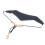Saxophon-Nackengurt Y-Form Leder/Metall, Schwarz 14