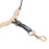 Saxophon-Nackengurt Y-Form Leder/Metall, Schwarz 11
