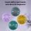 Tambour à langue 8 notes 4 po en C – Violet/Vert 7