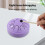 Tambour à langue en acier 4,0 pouces 8 notes clé C violet 4