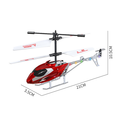 Hélicoptère RC 2,5 canaux rouge, 21x3,5 cm, 500 mAh 1