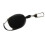 Porte-clé rétractable robuste 6,8  2,5 cm noir 10