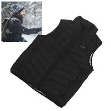 Heated Weste für Damen und Herren, 17 Heizzonen, 3 Heizstufen, USB-smart beheizte Weste für Eislaufen, Wandern L