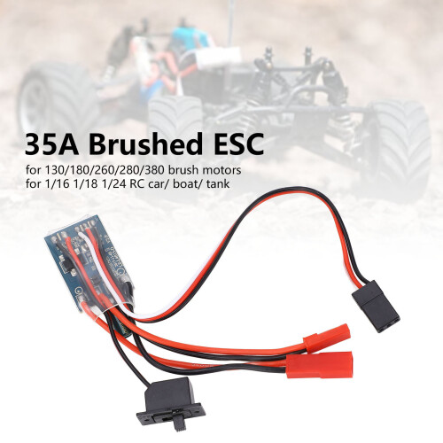 35A ESC à balais 4~8V Avant/arrière 1/16-1/24 RC 2