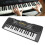 Teclado electrónico de 37 teclas negro 42.8x16.2x4.5 cm 14