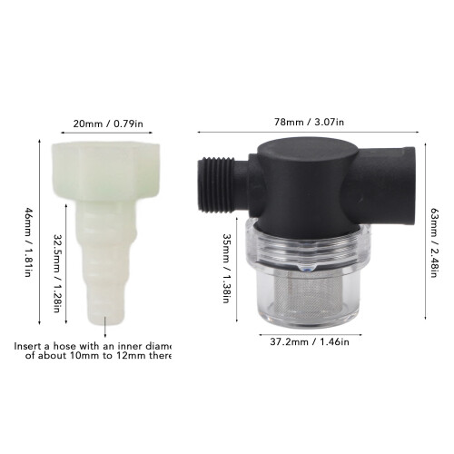 Pompe à eau autoamorçante à diaphragme en plastique 12 V DC 1