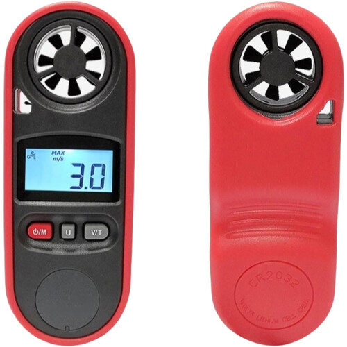 Anemometer Multifunction Handheld Air Velocity Meter, High-Precision, Model M1, 0.3-30 m/s, LCD Display For Enthusiasts 2