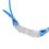 Schwimmbrille mit Ohrenstöpseln, klare Gläser, blau 5