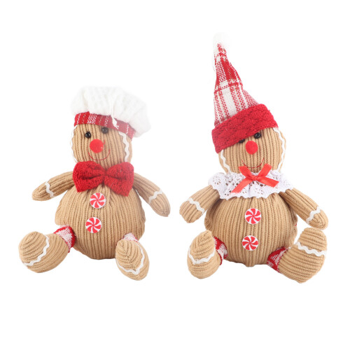 Lebkuchen-Plüschtier – Weihnachtsdekoration, 12 cm Lebkuchenmann Doll 1