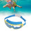 Schwimmbrille mit Ohrenstöpseln, klare Gläser, blau 13