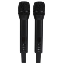 Bluetooth Microphone, Rechargeable 1200mAh, Aluminum Alloy Microphone with 800mAh Receiver for Stage & Karaoke