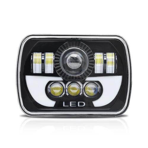 Faro LED da 7 pollici 180W 5x7/7x6 Bianco 6000K 2